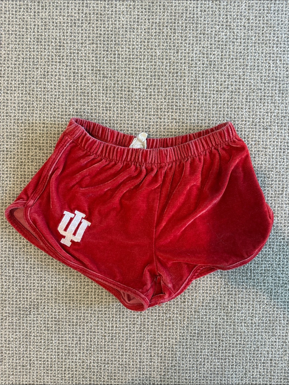 Velour IU small shorts - size S